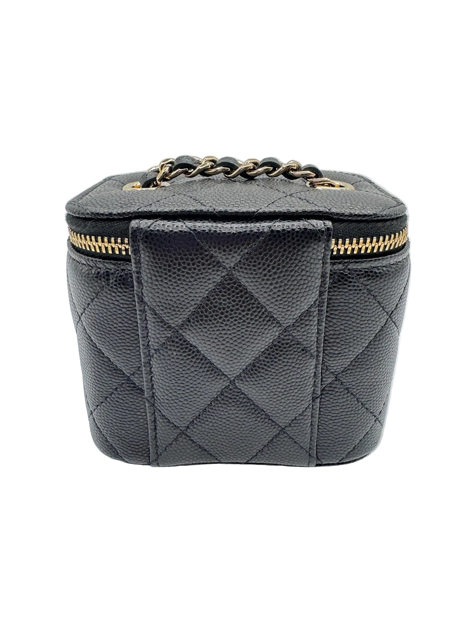 Chanel Black Caviar Mini Box Vanity Bag