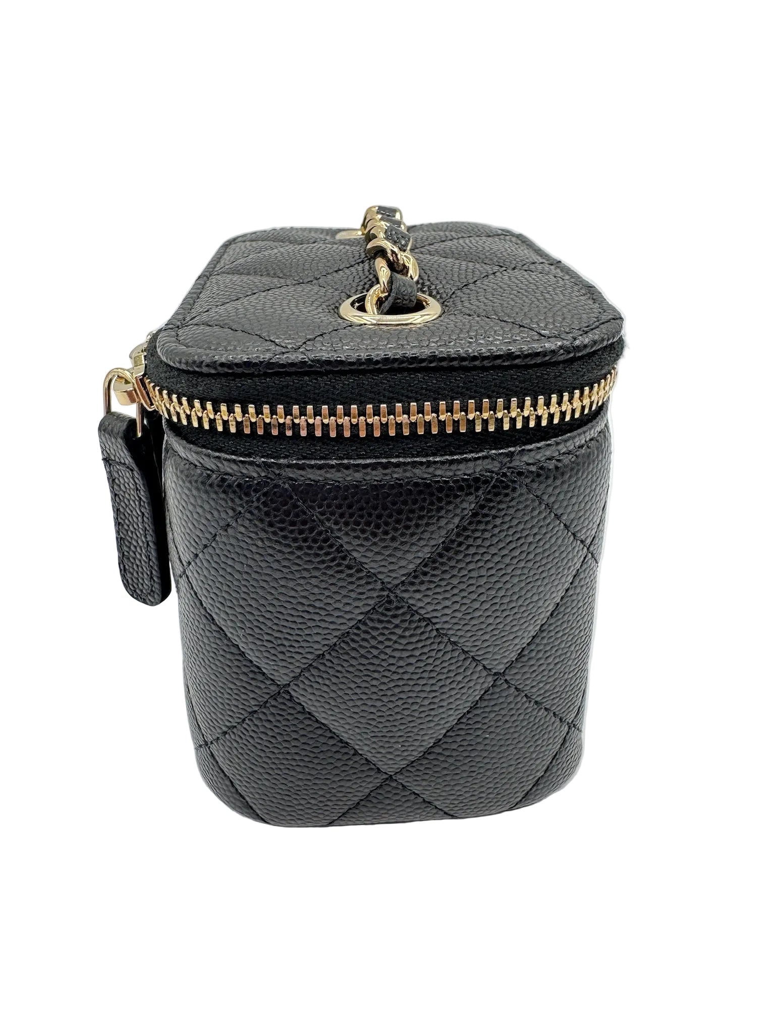 Chanel Black Caviar Mini Box Vanity Bag
