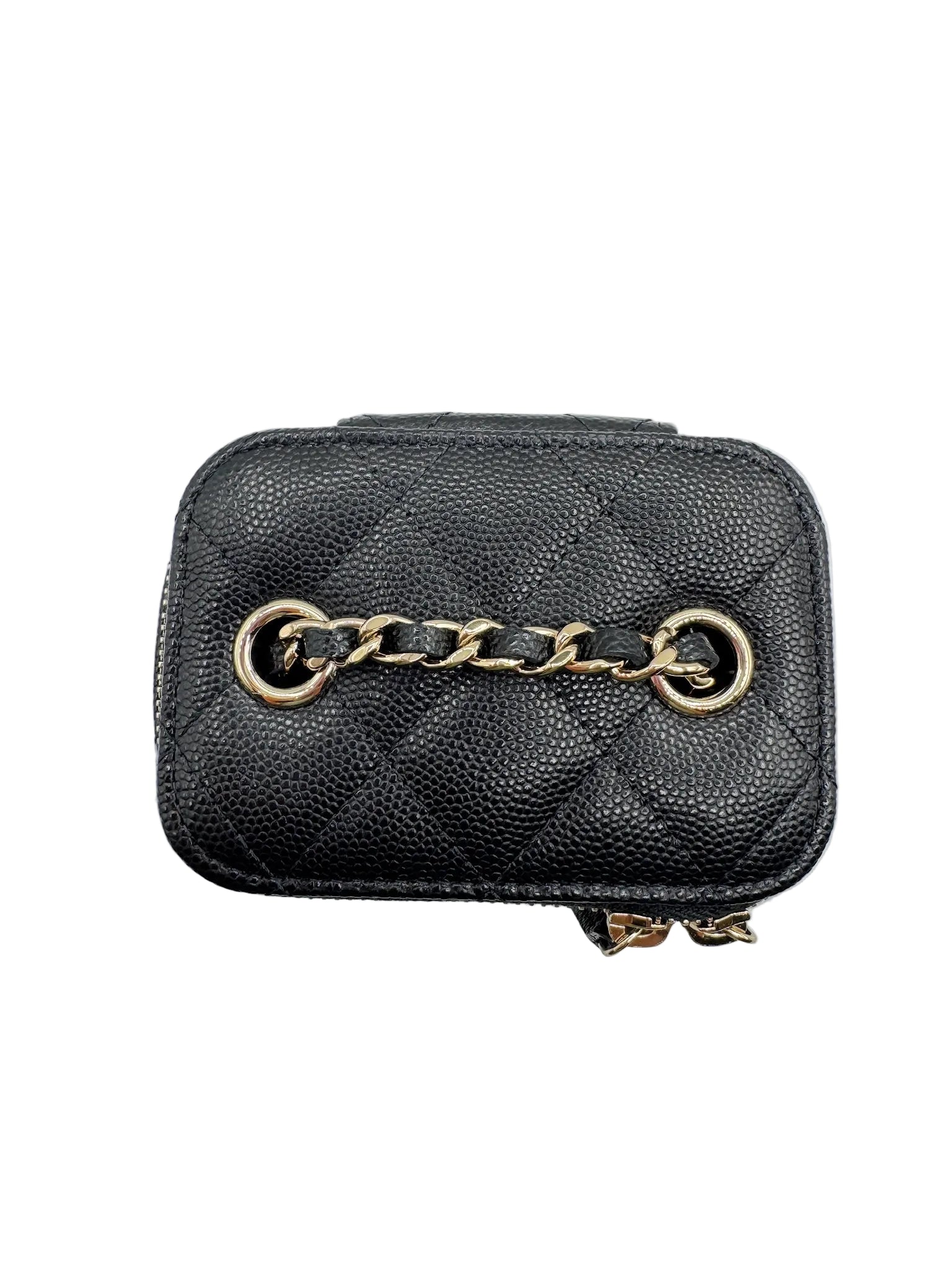 Chanel Black Caviar Mini Box Vanity Bag