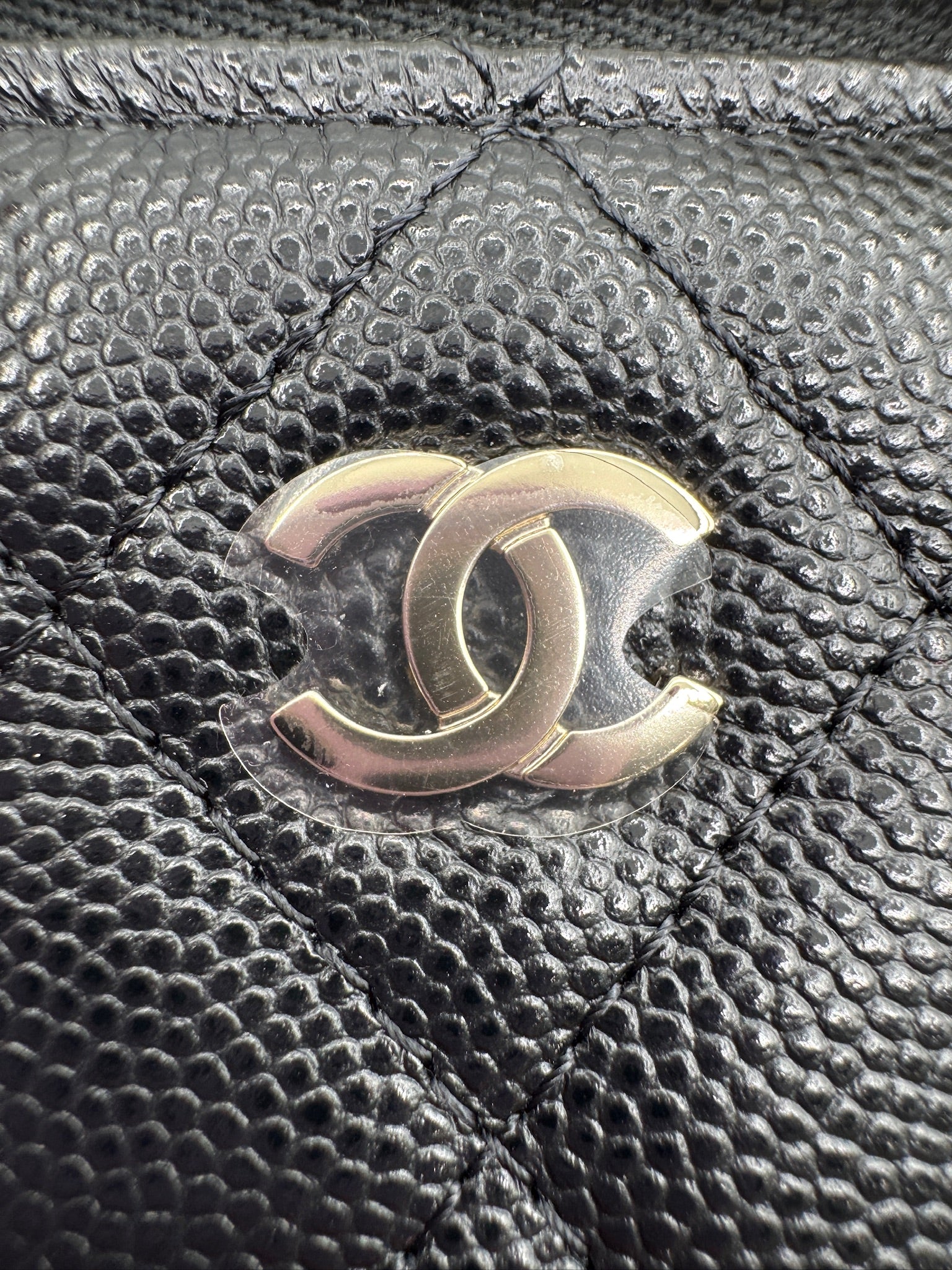 Chanel Black Caviar Mini Box Vanity Bag