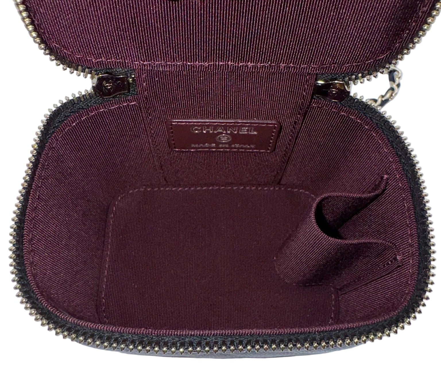 Chanel Black Caviar Mini Box Vanity Bag